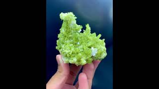 Green Tourmaline Cluster with Vittaniemiite  TourmalineBunch [upl. by Onilecram]