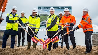 Groundbreaking ceremony for the Fehmarnbelt Tunnel on the German side [upl. by Bo]