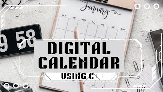 Digital Calendar Using C  C simple project for beginners [upl. by Uhsoj]