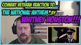 First Time reacting To the National Anthem By Whitney Houston [upl. by Kinsley]