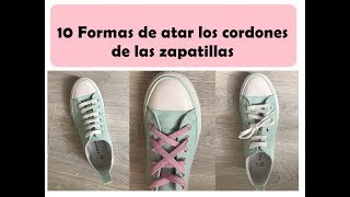 10 Formas de atar los cordones de las zapatillas nivel Dios en menos de 1 minuto [upl. by Giselbert]