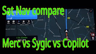 Sat Nav Compare  Mercedes vs Sygic vs Copilot [upl. by Winnie]