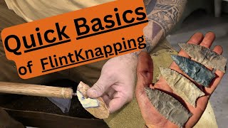 Quick Basics of Flint Knapping [upl. by Neelya]