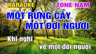 Một rừng Cây Một Đời Người Karaoke Tone Nam Nhạc Sống gia huy beat [upl. by Wells291]