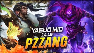 Pz ZZang  Yasuo vs Malzahar MID Patch 1416  Yasuo Gameplay [upl. by Iemaj]