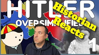 Historian Reaction  Hitler by Oversimplified Part 1 [upl. by Araid]