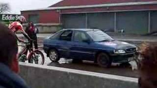 Steve Colley Falls at Scottish Motorsport Show [upl. by Junko614]