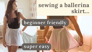 DIY Ballet Skirt  Super Easy  Perfect for a Beginner  Cute and Trendy Summer amp Spring Outfits [upl. by Amek]