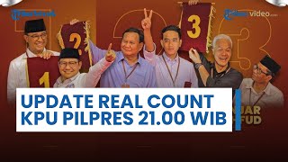 Hasil Real Count Sementara KPU 2100 WIB PrabowoGibran Masih Kokoh Rajai Tangga Suara Pilpres 2024 [upl. by Giacinta]