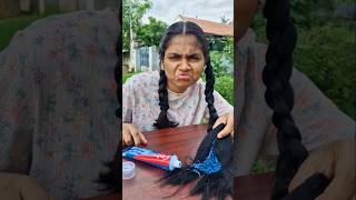 Cool Hair Prank 😎 TomampJerry 😱DiyaIshwarya shorts viralvideo [upl. by Cogen332]