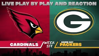 Cardinals vs Packers Live Play by Play amp Reaction [upl. by Tada]