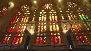 A walk around Sagrada Familia  Passion Tower  Barcelona Spain  GoPro HD [upl. by Blau]