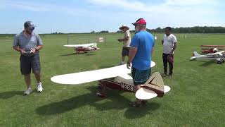 13 Scale Piper Tri Pacer maiden flight formation [upl. by Einnaej]