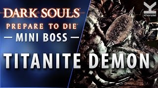 Dark Souls  Miniboss  Titanite Demon  Lost Izalith [upl. by Akieluz]