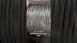 hot dipped galvanized wire high quality 500800kg coil weight galvanizedwire wirefactory [upl. by Yecnay]