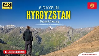 Bishkek Kyrgyzstan 4 Nights 5 Days Travel Itinerary  Tour Plan from India  Dook Travels [upl. by Ailesor812]