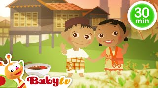 Hallo liedje 👋  Meer kinderliedjes en Rijmpjes 🎵  Zing mee amp dans 💃  BabyTVNL [upl. by Kele979]