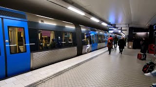 Stockholm Metro  TCentralen Station Upper Level  Sweden  210424 [upl. by Torres]