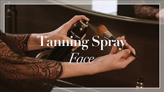 HOW TO  Tanning Spray amp Brush  Face [upl. by Chien]