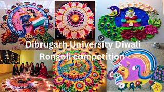 Dibrugarh University Diwali Rongoli competition dibrugarhuniversity dibrugarhuniversity goddubhai [upl. by Chappell]