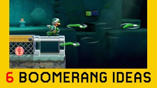 6 Ideas with the Boomerang Part 2  Super Mario Maker 2 [upl. by Jard288]