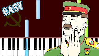 Soviet Anthem  Easy Piano Tutorial In SOVIET RUSSIA [upl. by Sukul]