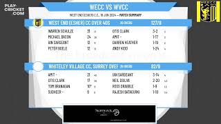 West End Esher CC Over 40s v Whiteley Village CC Surrey Over 40s Social XI [upl. by Aurlie]