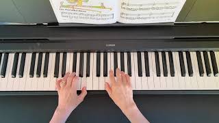 Exercise Class P25 Bastien piano Basics Level 2  Technic [upl. by Roosnam]