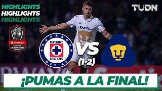 Highlights  Cruz Azul 0120 Pumas  CONCACHAMPIONS 2022  Semis  TUDN [upl. by Maxi]