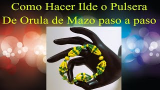 Como Hacer Ilde o Pulsera De Orula de Mazo paso a paso 2019 [upl. by Rosario]