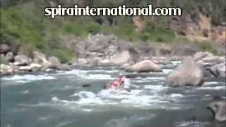 Drift Boat Navigating White Water Rapids [upl. by Aerb239]