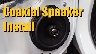 Coaxial Car Speaker Installation  AnthonyJ350 [upl. by Ramilahs645]