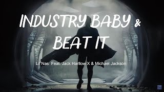 Michael Jackson x Lil Nas X  INDUSTRY BAB Y amp BEAT IT ft Jack Harllow Letra  Sub Español [upl. by Akeihsat]