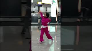 Mahi at Raipur Airport travel dance amp fun daughterfatherlove [upl. by Betta782]