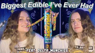 TRYING A 1250MG EDIBLE feat Delta Munchies [upl. by Aenad]