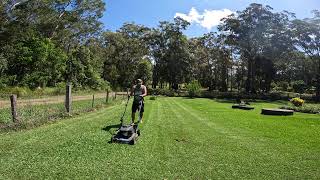 Laying Mulch stripes with the Bushranger 110A [upl. by Arodal]