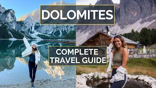 How to Plan a Trip to the Italian Dolomites  DOLOMITES TRAVEL GUIDE [upl. by Acassej]