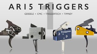 AR15 Trigger Comparison  Geissele CMC Triggertech Timney [upl. by Rai]