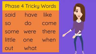 Phase 4 Tricky Words Song [upl. by Flann]