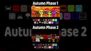 Incredibox Sprunki  Autumn Phase 1 Vs Autumn Phase 2 shorts sprunki [upl. by Enninaej]