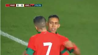 MATCH AMICAL DU 22 MARS 2024  MAROC 1 VS 0 ANGOLA [upl. by Aisat219]