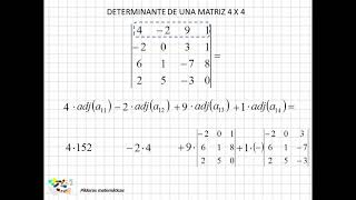 14 Determinante de una matriz 4x4 y superiores [upl. by Rimma]