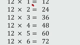 Tabla de multiplicar del 12 [upl. by Jan259]