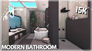 Modern Bathroom SPEEDBUILD  BLOXBURG Roblox [upl. by Bledsoe]