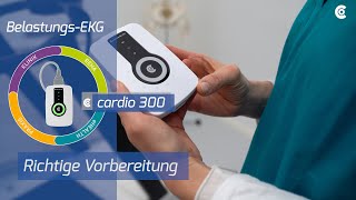 Anwendervideo BelastungsEKGrichtige Vorbereitung cardio 300 [upl. by Derwood]