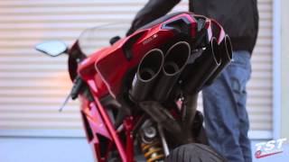 Extended Raw Sound Clip  Ducati 848 1098 1198 Toce Exhaust video by TST Industries [upl. by Ahtamat801]