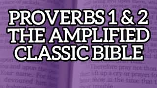 Proverbs 1 amp 2 The Amplified Classic Audio Bible for Sleep Study Work Prayer Meditation wSubtitles [upl. by Ronnholm14]