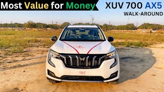 Mahindra XUV 700 AX5 2023  Walkaround  Most Value for Money  7Seater  Diesel  Vahan Drive [upl. by Leavitt]