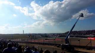 Sebastian Vettel doing donuts at COTA 2013 [upl. by Yzzik]