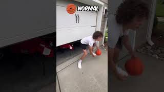 SILENT Basketball VS NORMAL Basketball 🏀 shorts basketball [upl. by Mikkel]